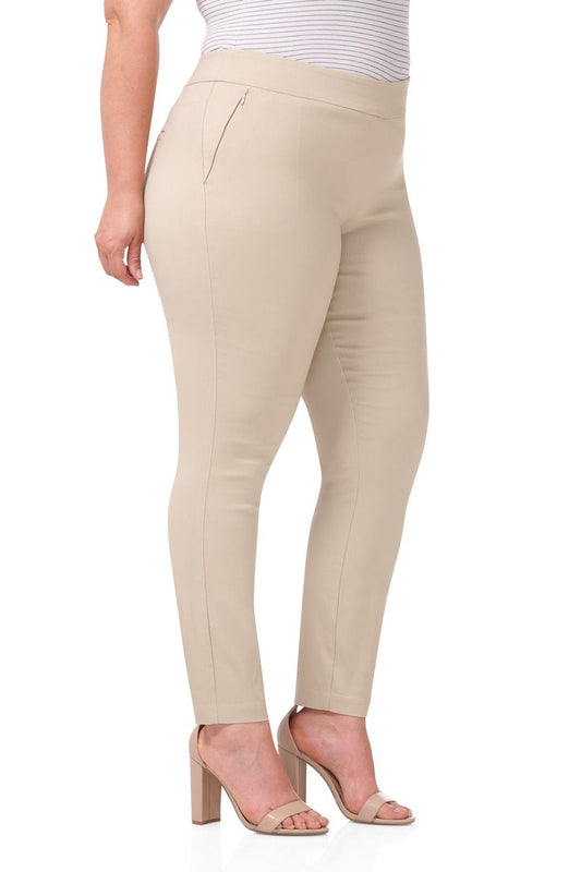 Curvy Tummy Control Work Pants with Real Pockets