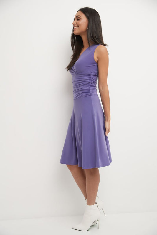 Form-Fitting Sleeveless Dress with Tummy Control