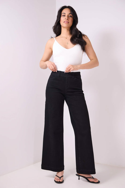Secret Figure High-Rise Wide-Leg Jeans