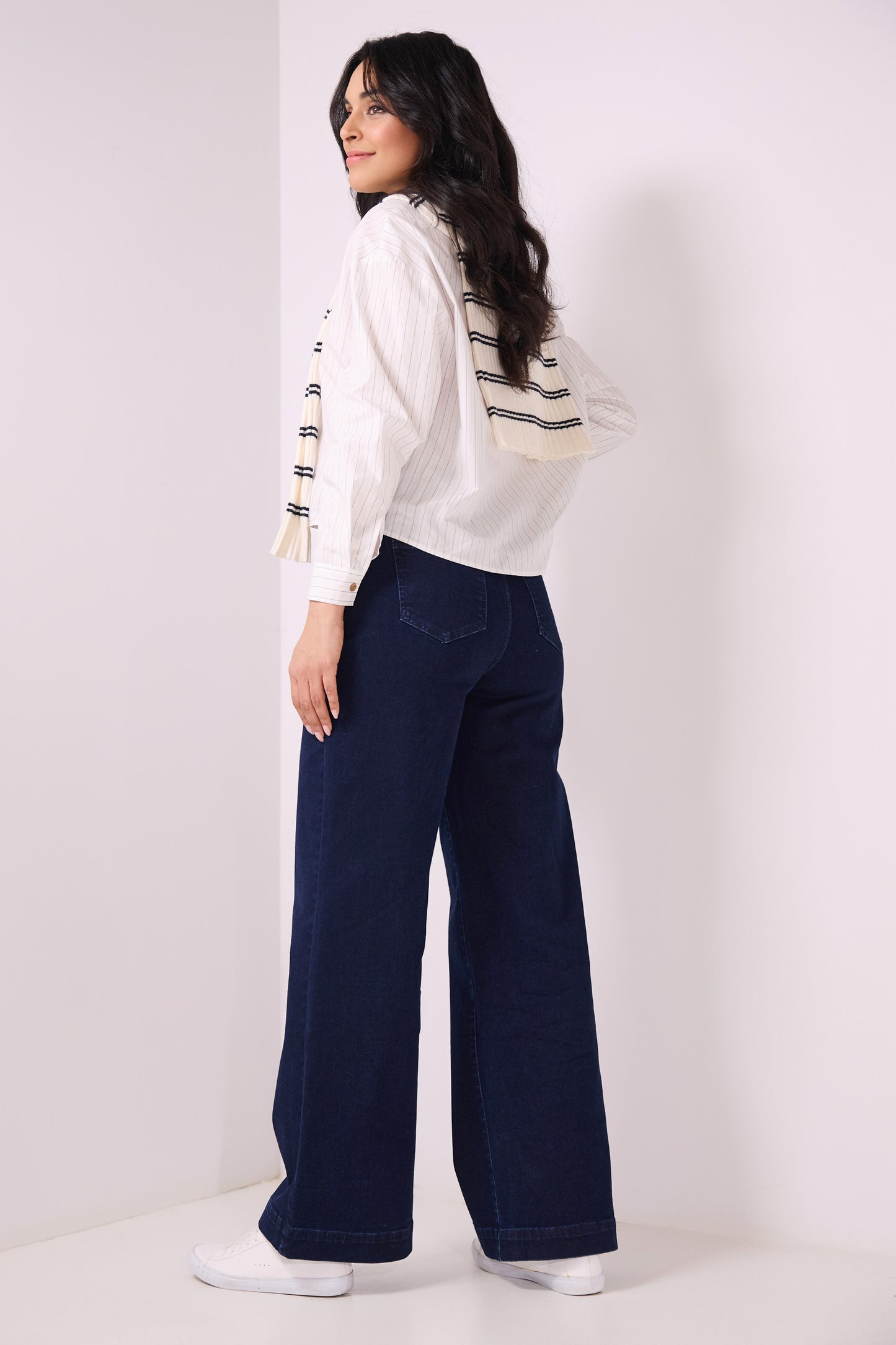 Secret Figure High-Rise Wide-Leg Jeans