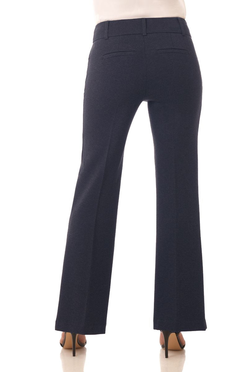 Rekucci Women's Secret Figure Pull-On Knit Wide Leg Pant