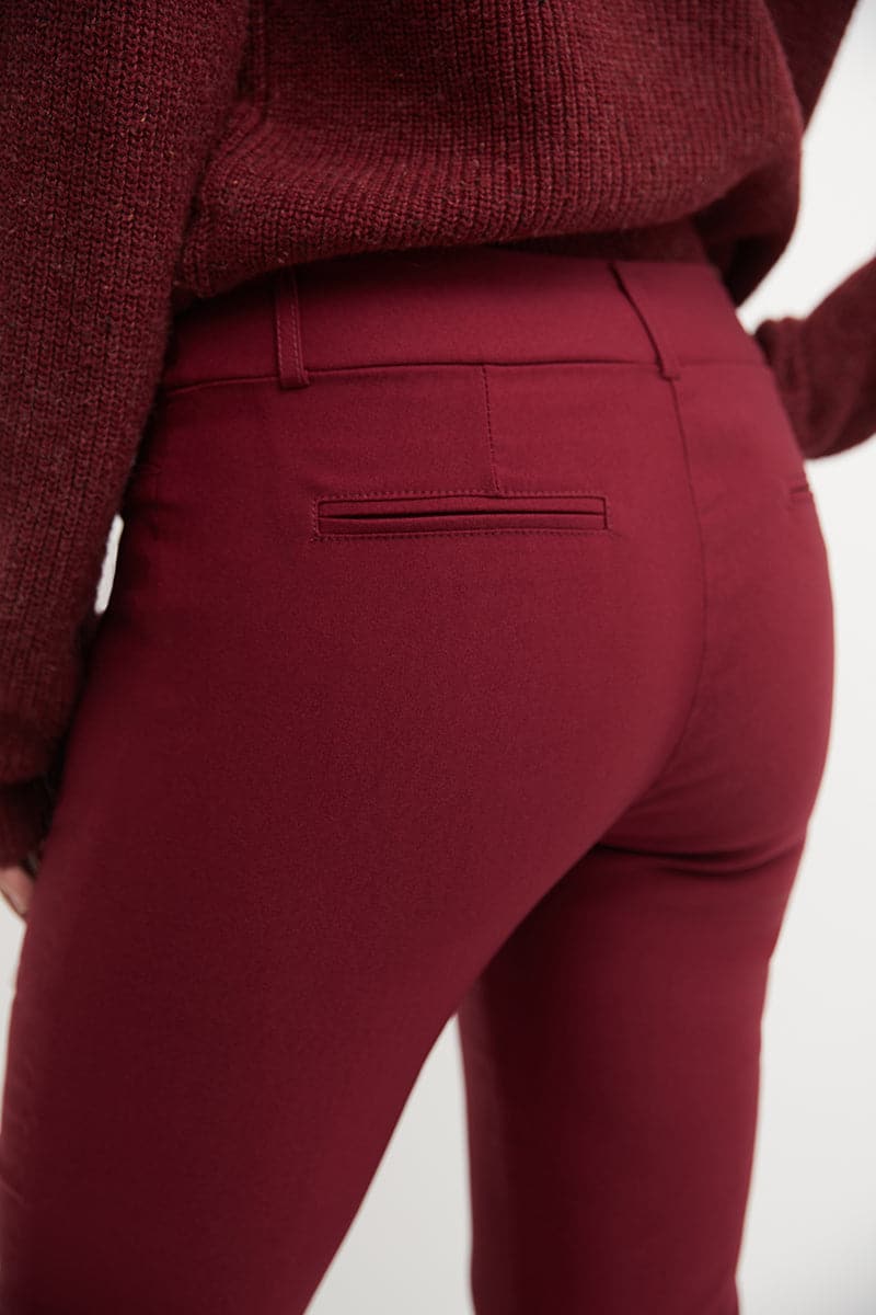 Barely Bootcut Pants with Fake Pockets