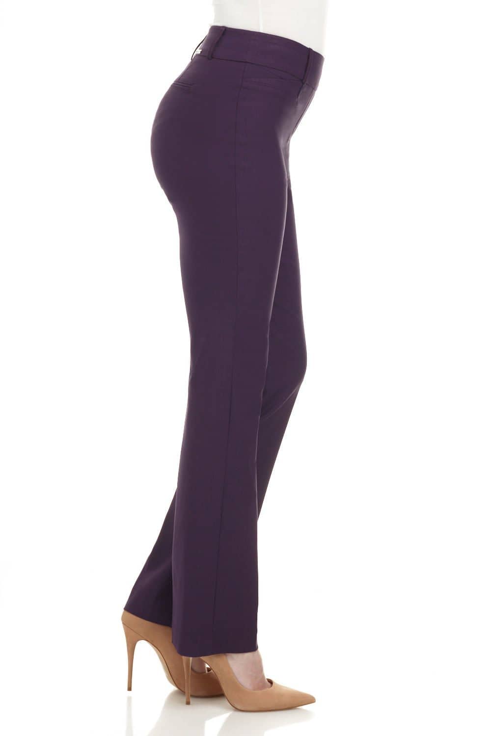 Barely Bootcut Pants with Fake Pockets