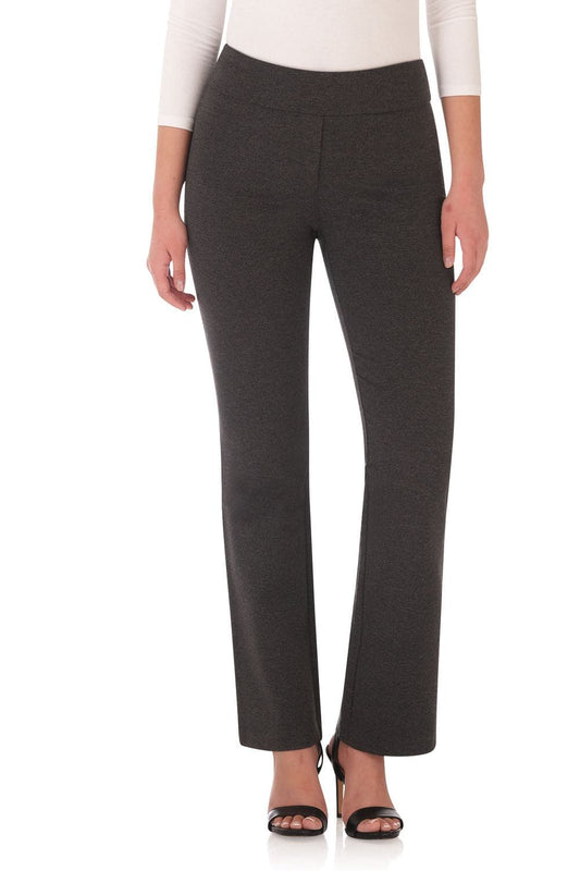 Rekucci Women's Ease Into Comfort 4 Season Knit Bootcut Pant w/ Tummy Control
