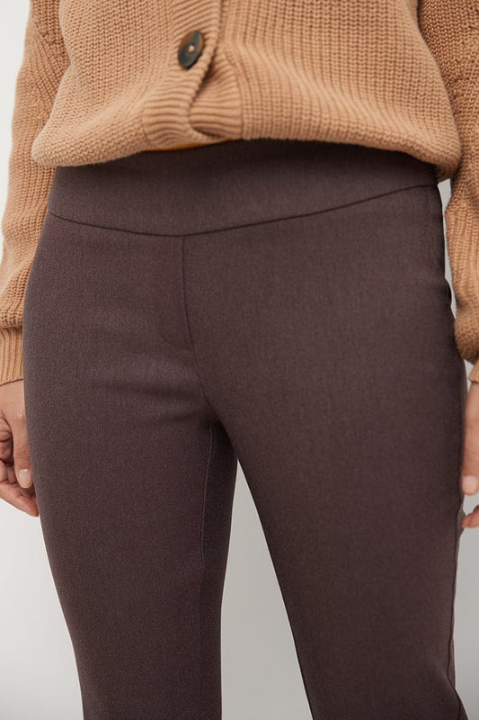 Straight leg pants with tummy control