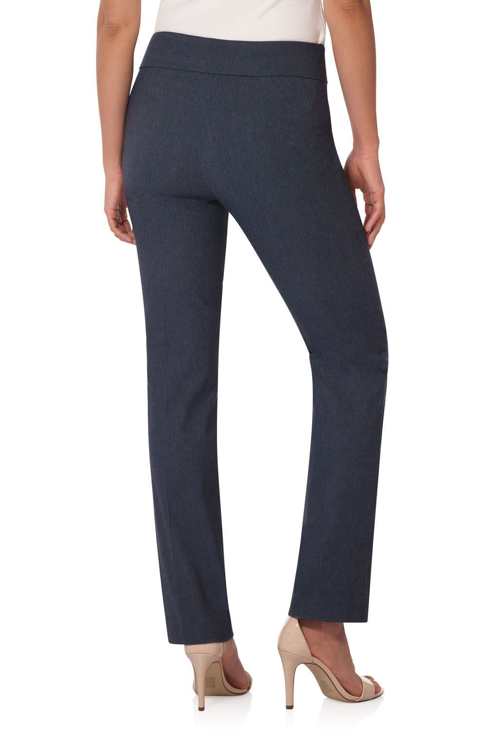 Straight leg pants with tummy control