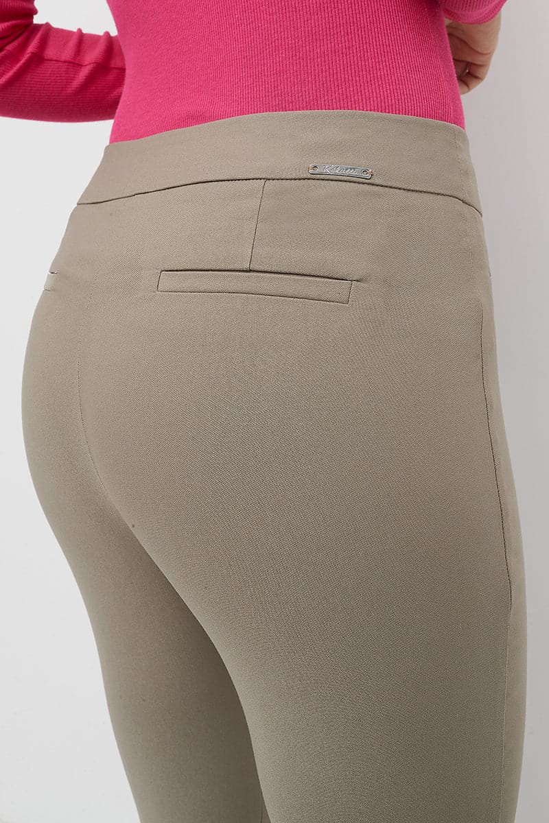 Skinny ankle pants with snaps