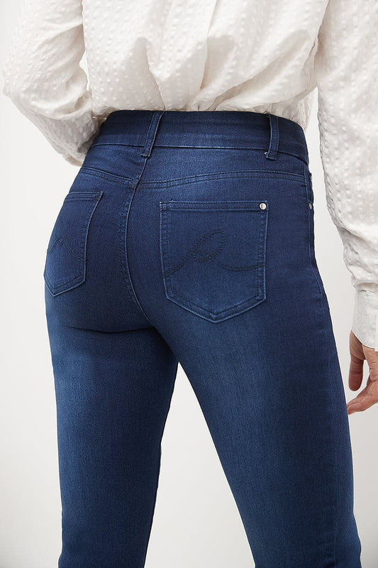 Secret Figure Pull-on Straight Leg Jeans with 5 real pockets