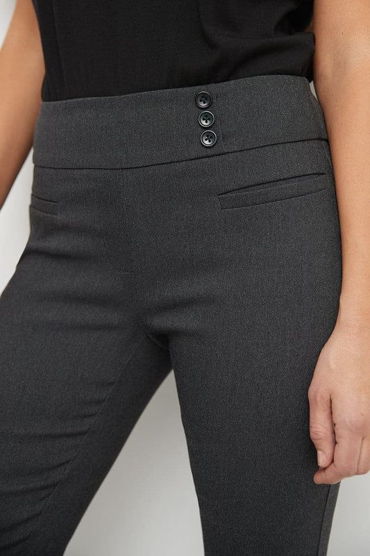 Straight classic pants with tummy control and pockets
