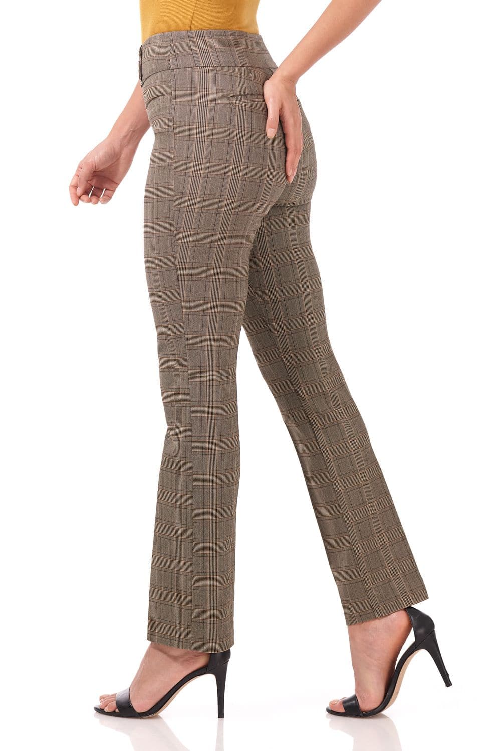 Straight classic pants with tummy control and pockets