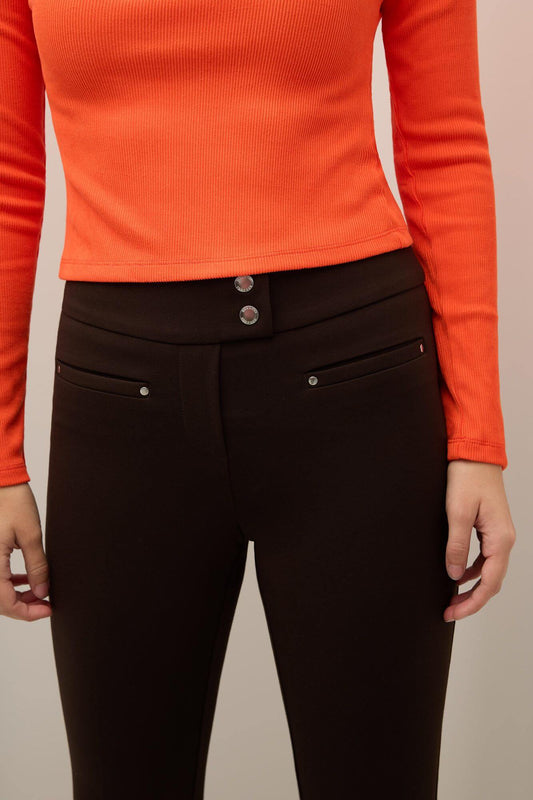 Secret Figure Pull-on Straight Pants with Tummy Control