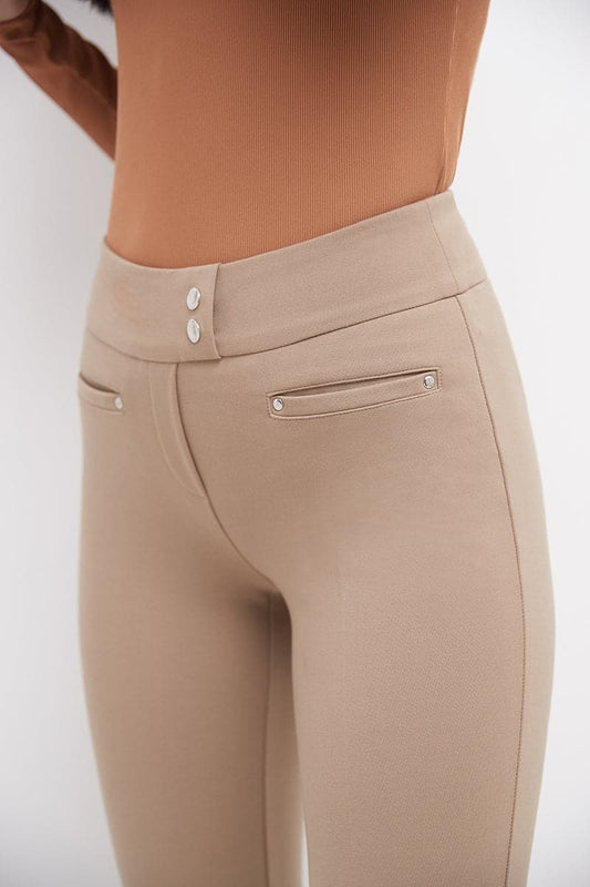 Secret Figure Pull-on Straight Pants with Tummy Control