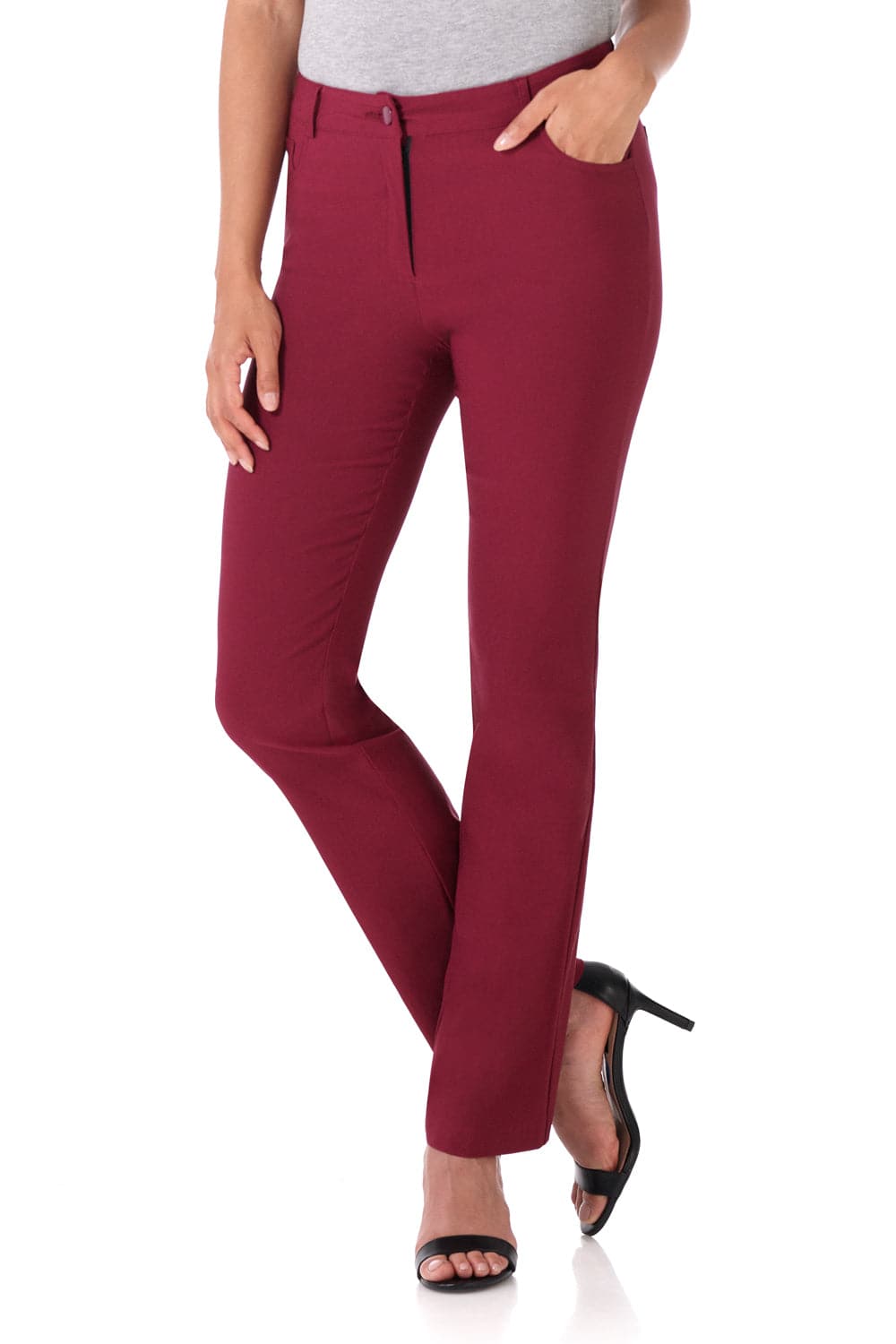 Stretch 5 pocket straight leg pants