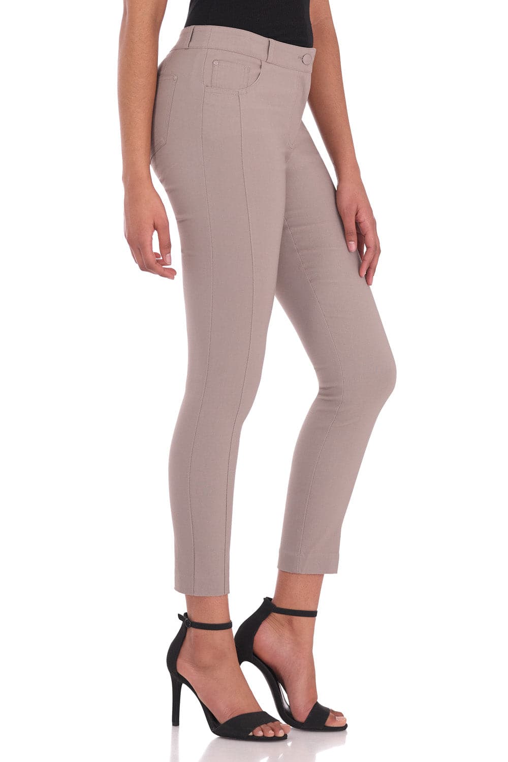 Stretch Ankle Pants with 5 Pockets