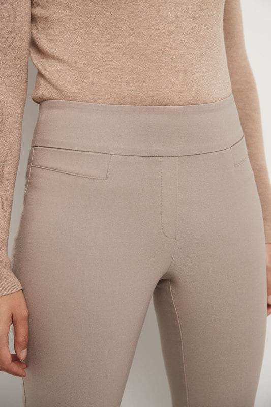 Pull-on bootcut work pants