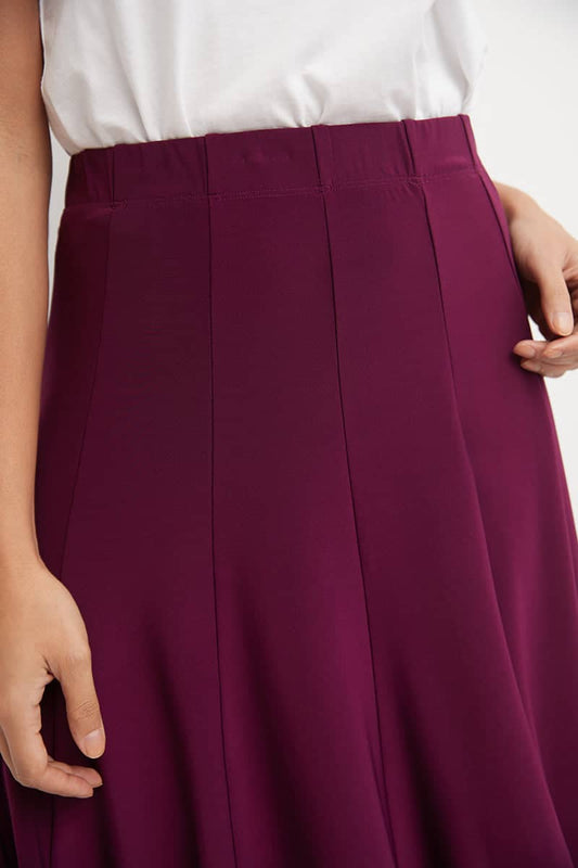 Bell Shaped Long Skirt with Flippy Flare