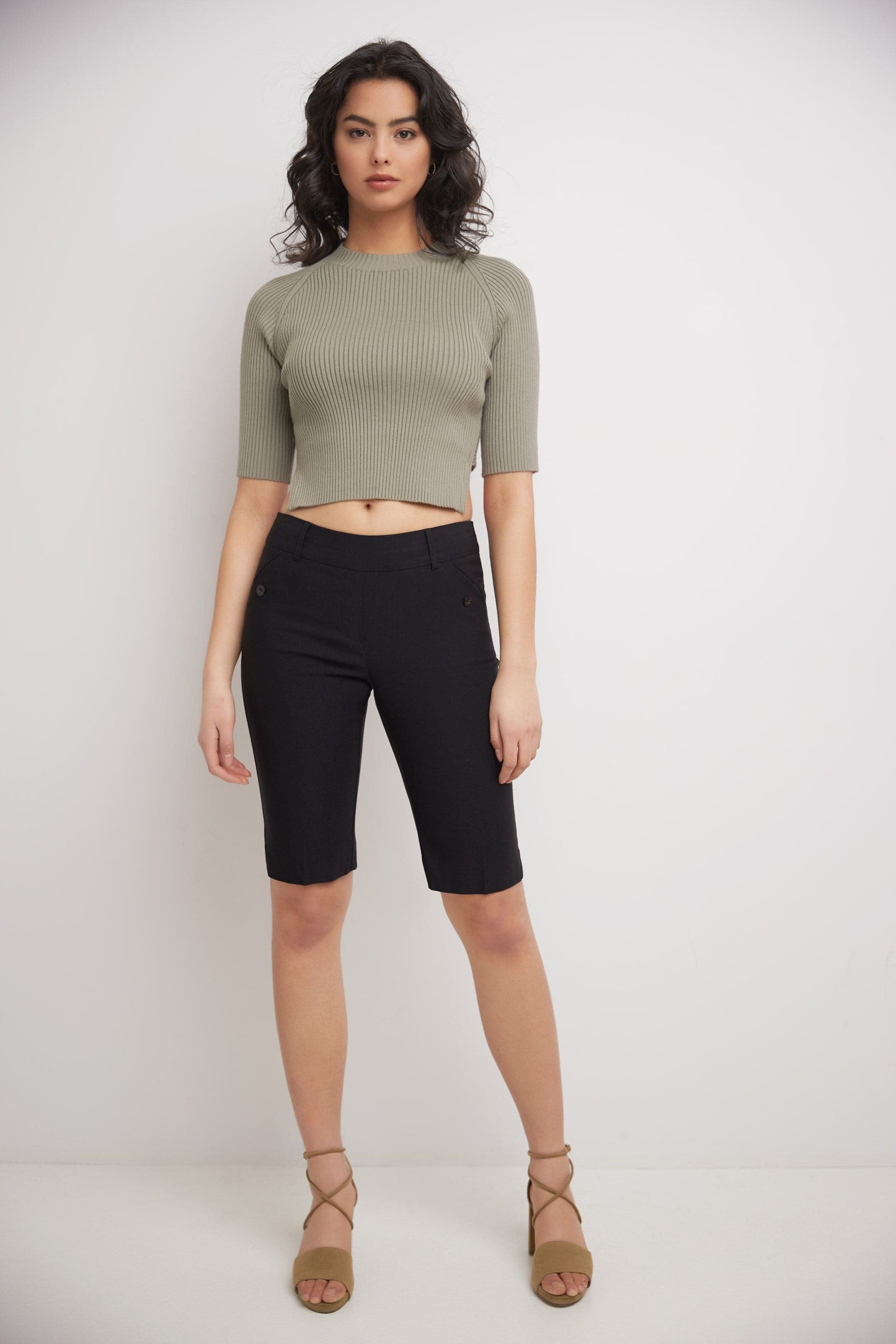 Women’s Classic Bermuda Shorts with Slant Pockets