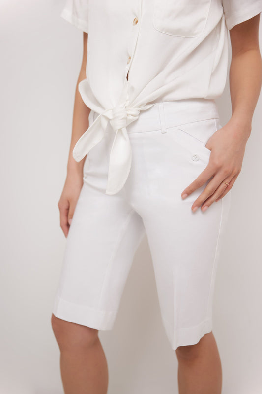 Women’s Classic Bermuda Shorts with Slant Pockets