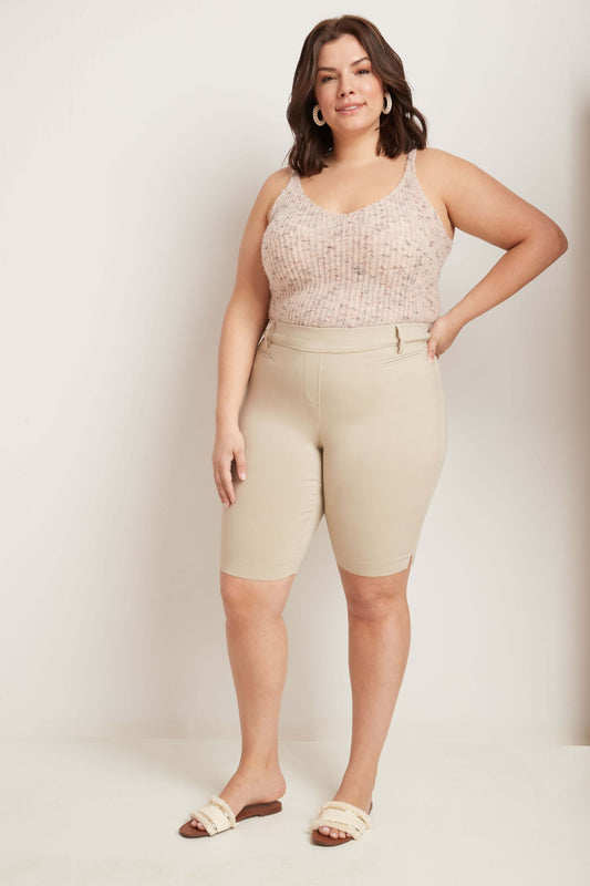 Curvy Pull-on 12” City Shorts with Tummy Control