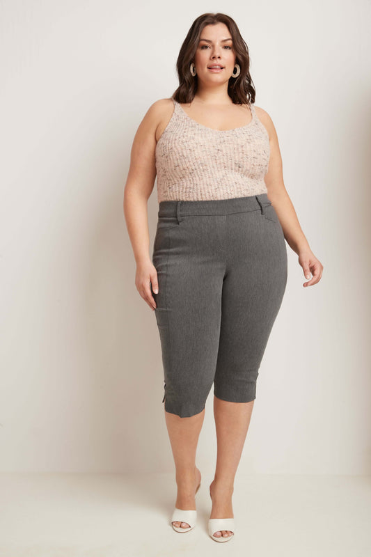 Slimming Plus Size Capris with Real Pockets