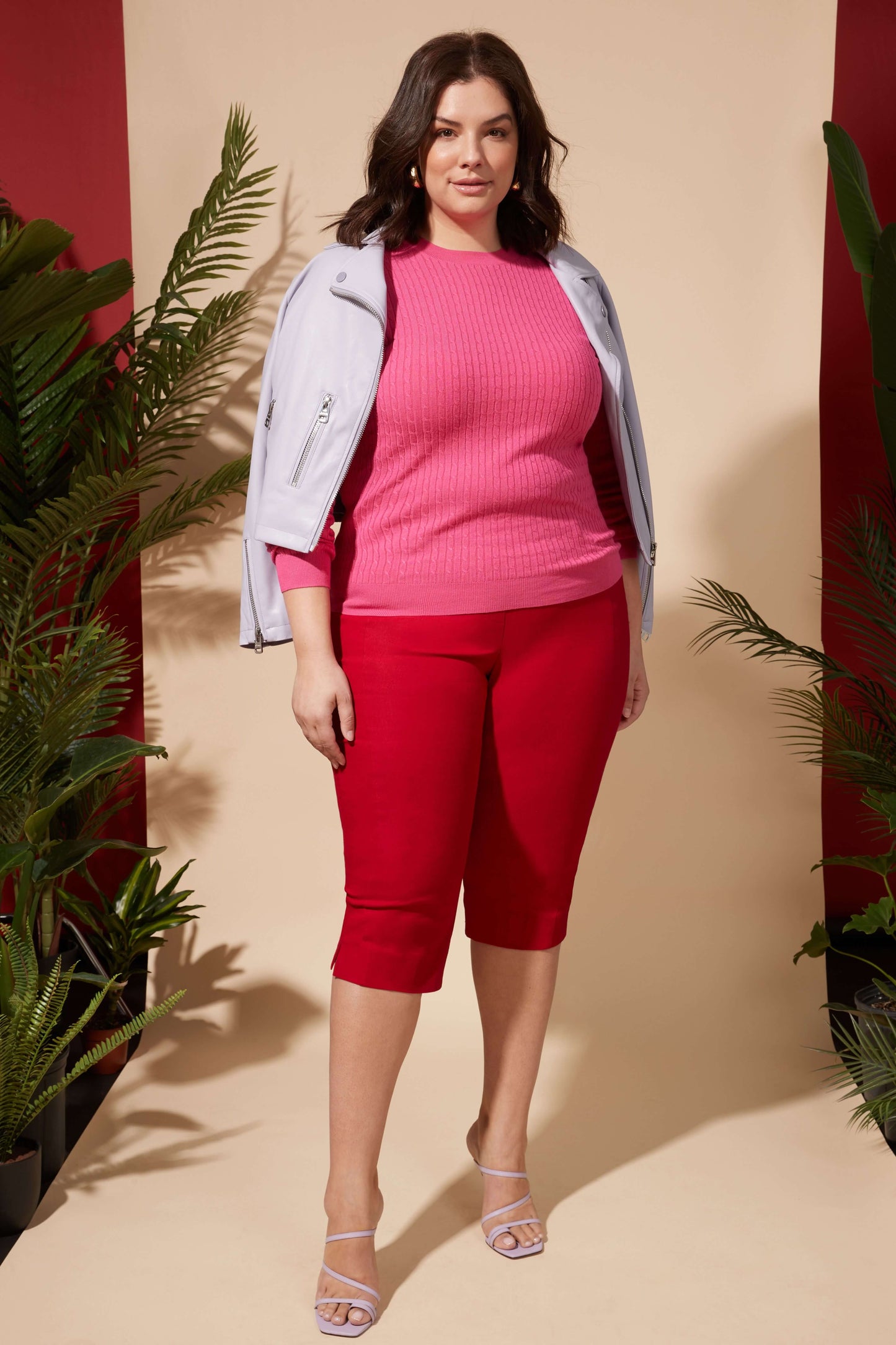 Slimming Plus Size Capris with Real Pockets