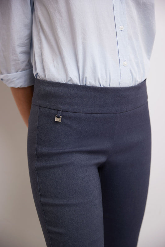 Secret Pocket Capris with Wide Waistband