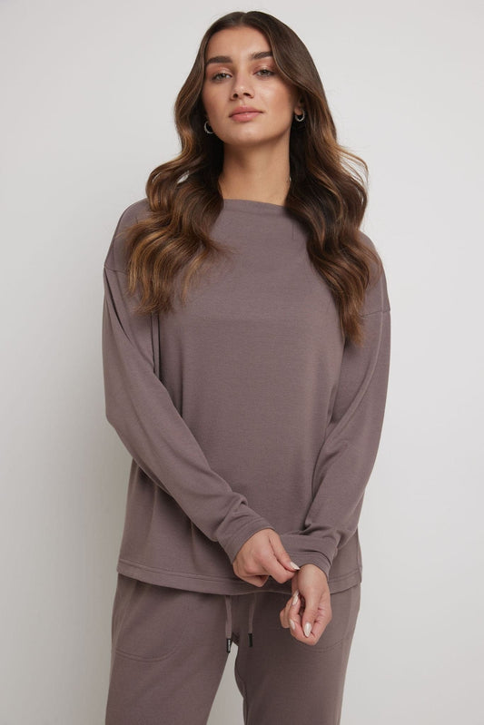 Rekucci Women's Simply Soft Boatneck Knit Top