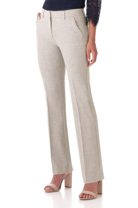 Easy care straight leg trouser dress pants