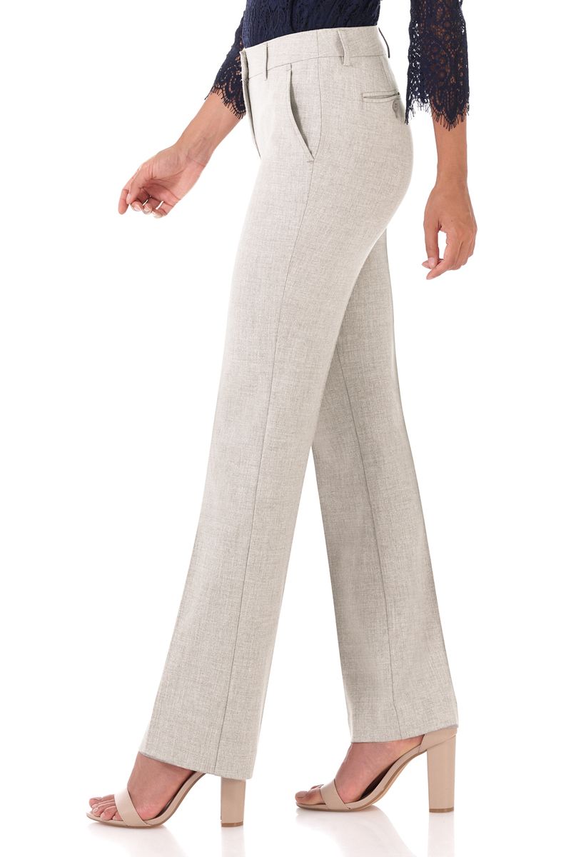 Easy care straight leg trouser dress pants