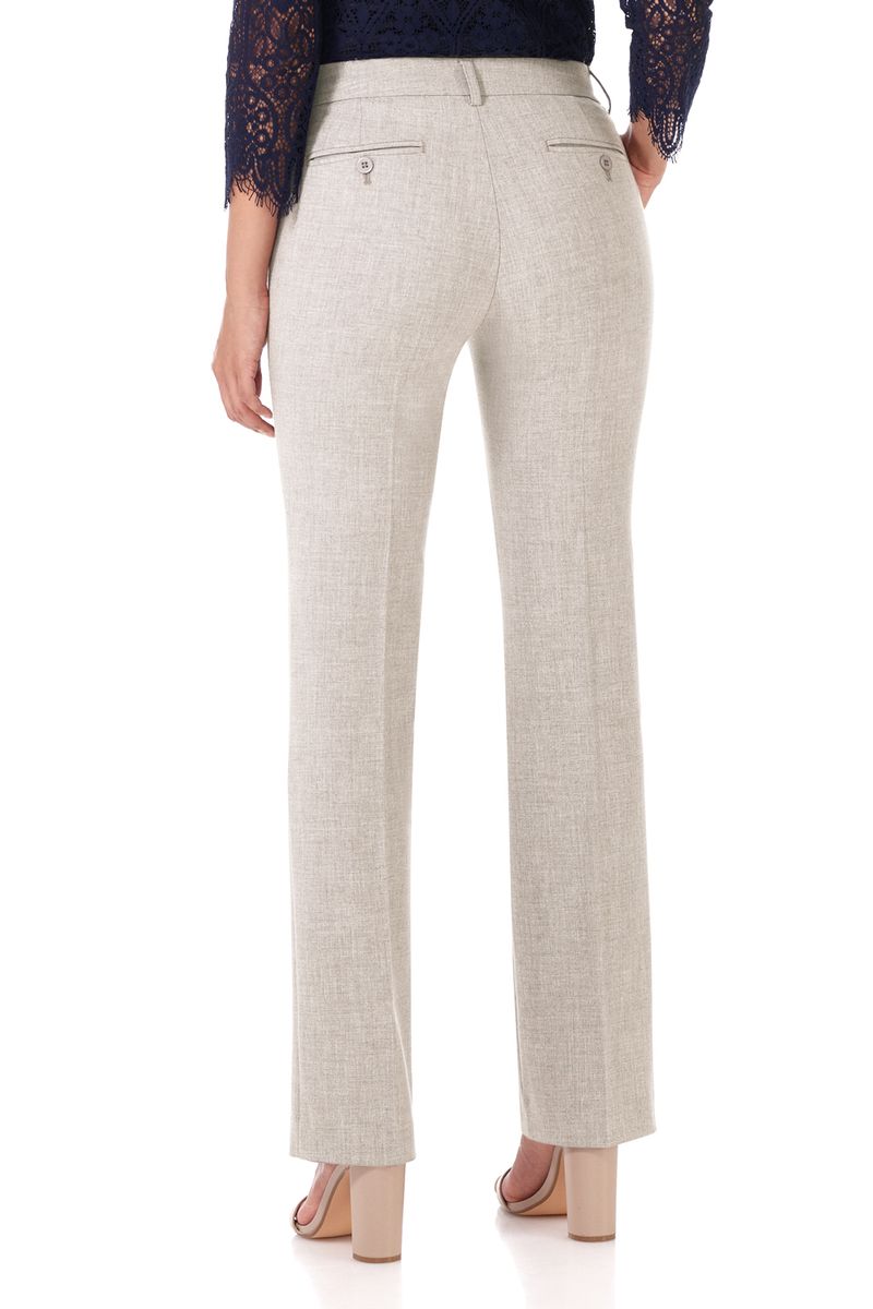 Easy care straight leg trouser dress pants
