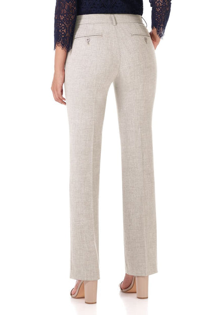 Easy care straight leg trouser dress pants