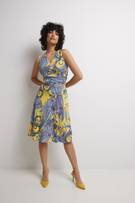 Form-Fitting Sleeveless Dress with Tummy Control