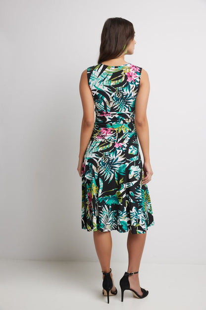 Form-Fitting Sleeveless Dress with Tummy Control