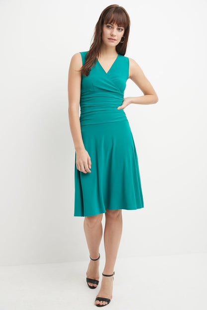 Form-Fitting Sleeveless Dress with Tummy Control