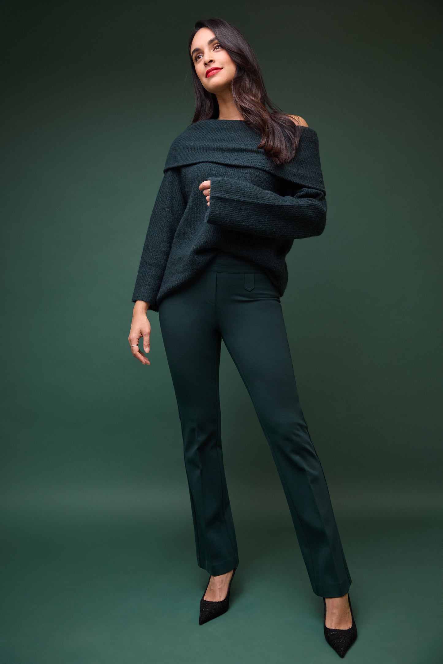 Secret Figure Pull-on Bootcut Pants with Tummy Control