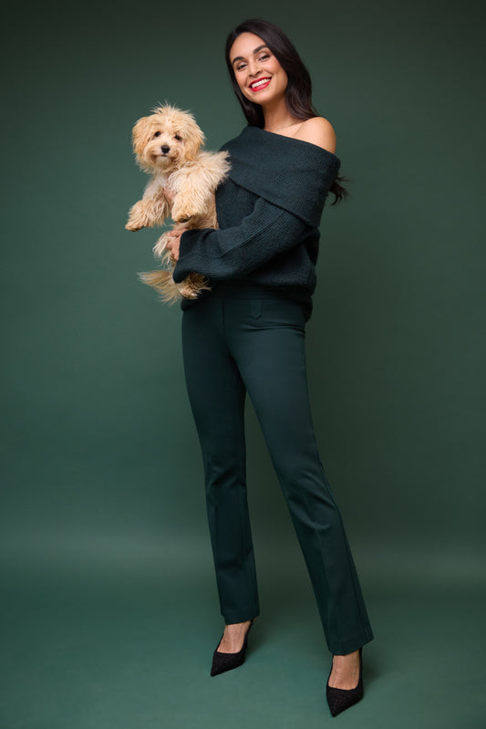 Secret Figure Pull-on Bootcut Pants with Tummy Control