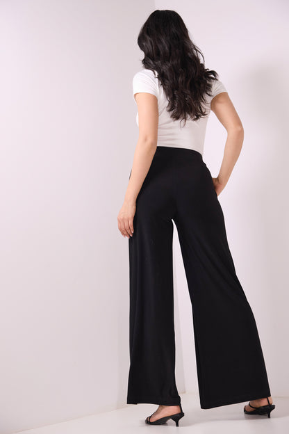 Rekucci Women's Travel Collection Palazzo Wide Leg Pant