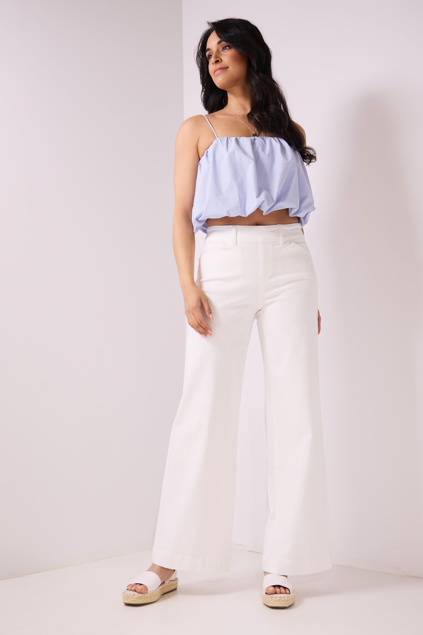 Secret Figure High-Rise Wide-Leg Jeans