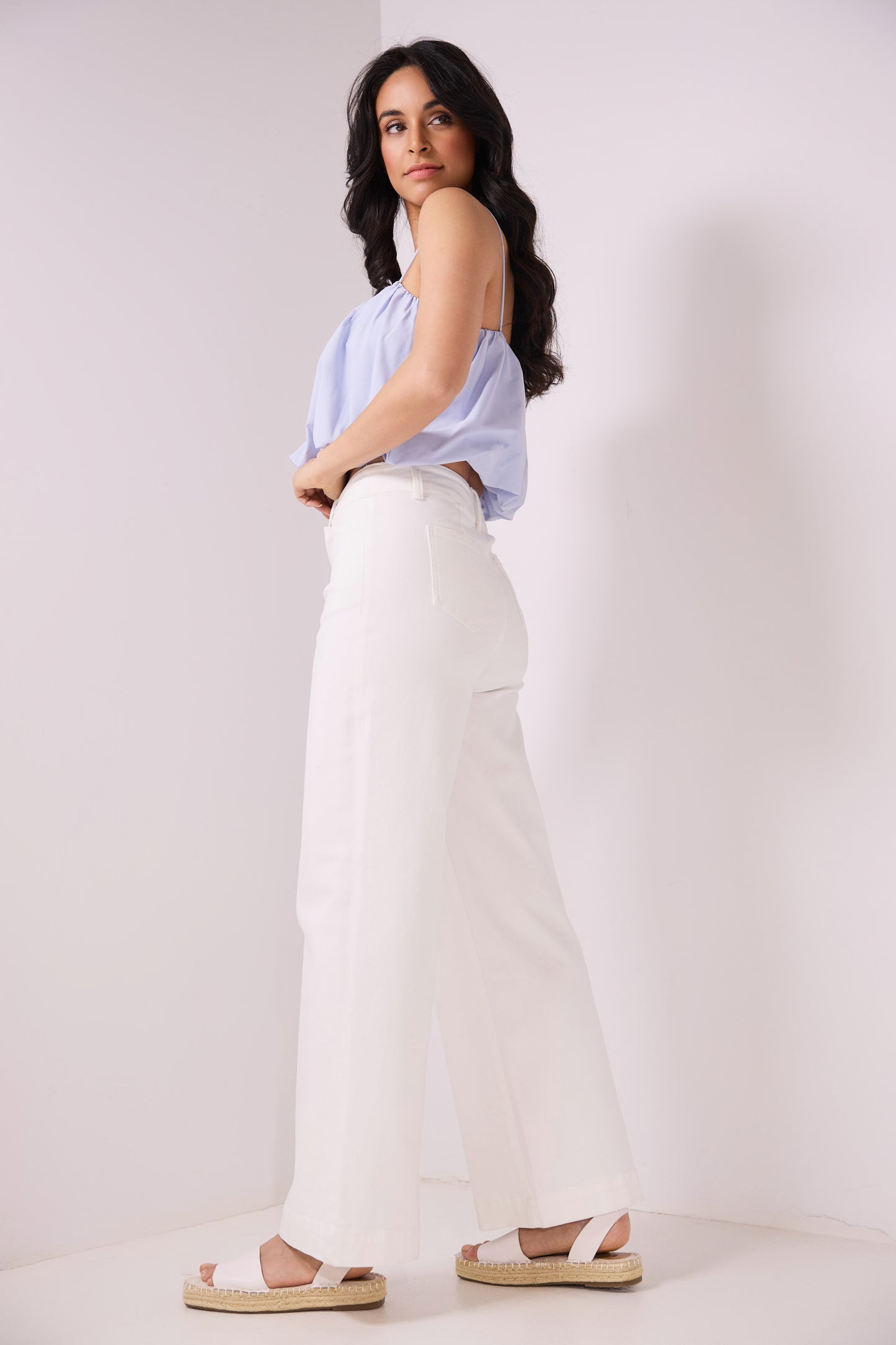 Secret Figure High-Rise Wide-Leg Jeans