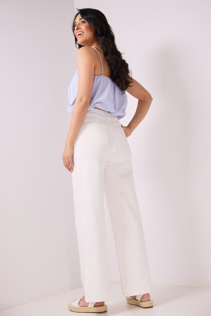 Secret Figure High-Rise Wide-Leg Jeans