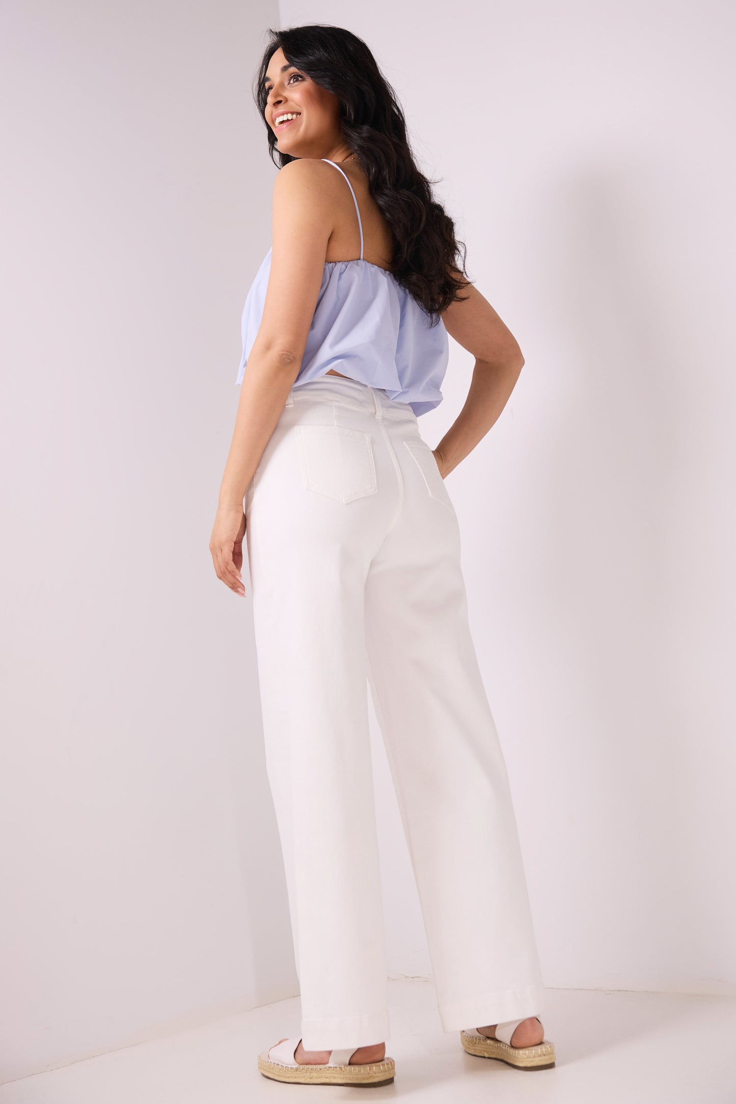 Secret Figure High-Rise Wide-Leg Jeans