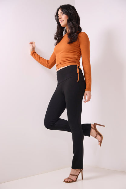 Rekucci Secret Figure Slim Leg Pant with Wide Waist