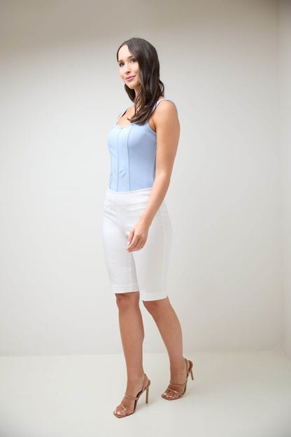 Women’s 12” Classic Shorts with Fake Front Pockets