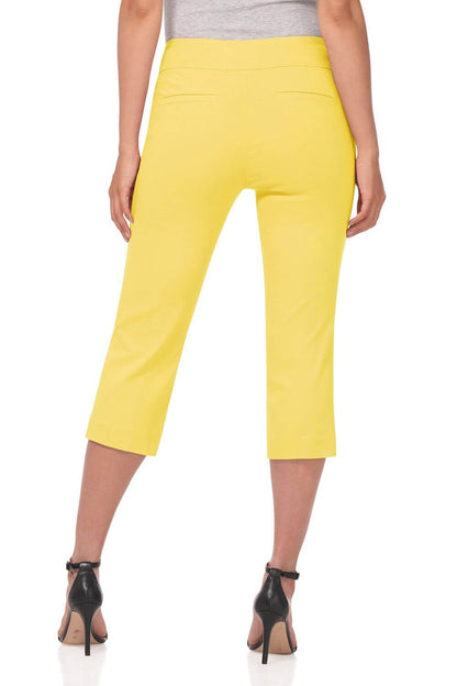 Secret Pocket Capris with Wide Waistband