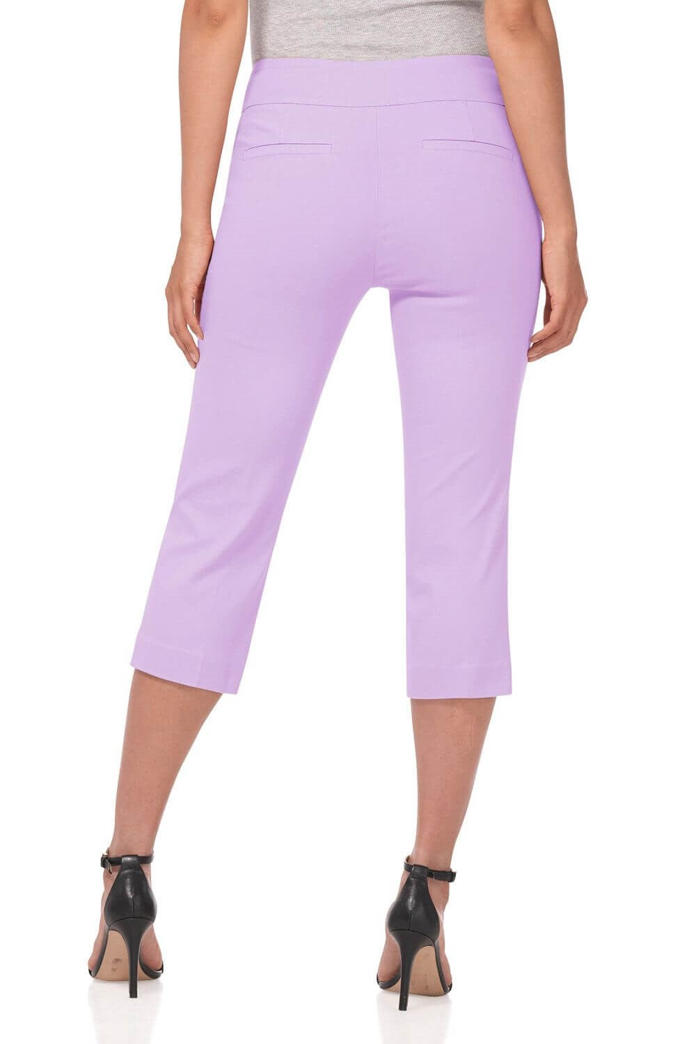 Secret Pocket Capris with Wide Waistband