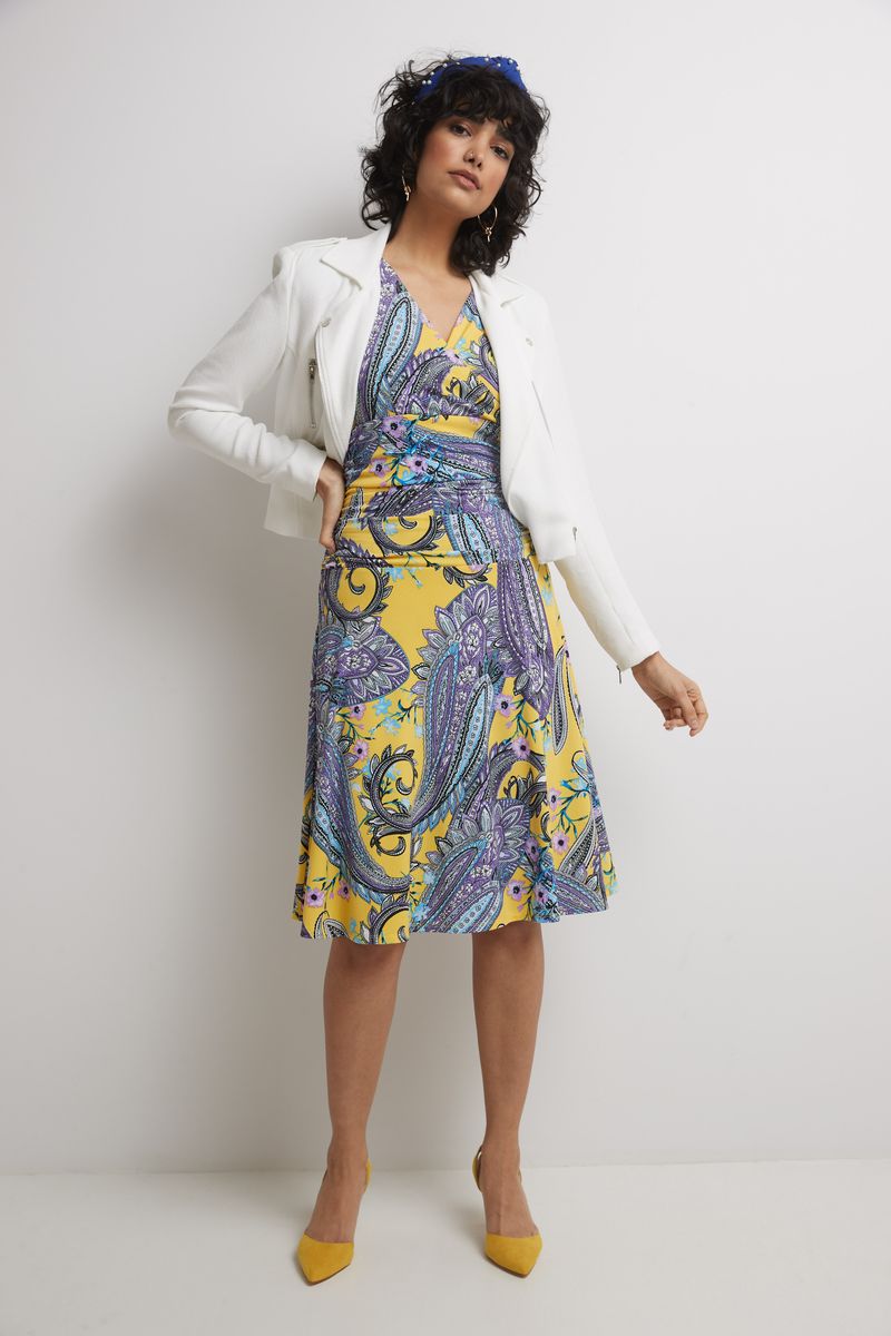 Form-Fitting Sleeveless Dress with Tummy Control