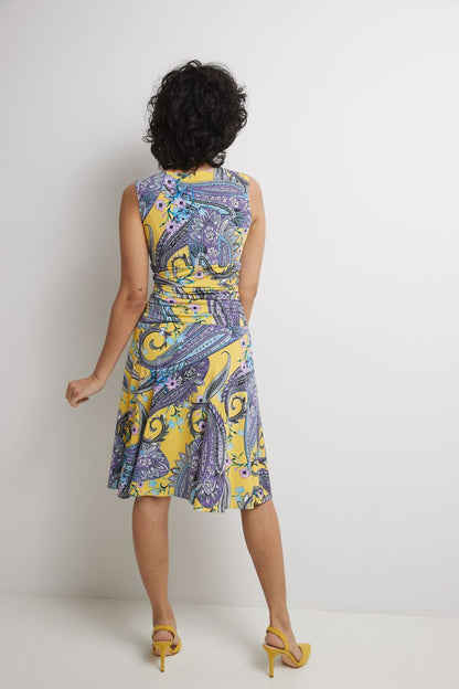 Form-Fitting Sleeveless Dress with Tummy Control