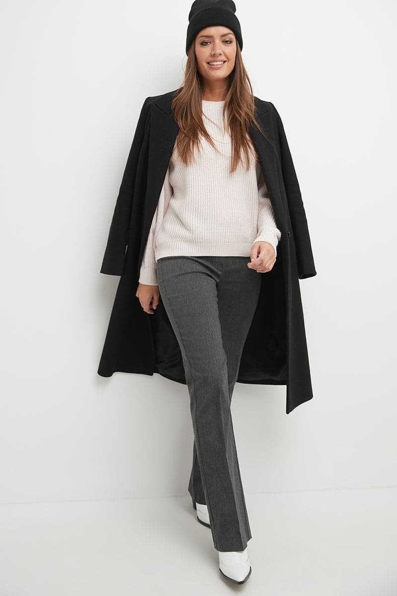 Barely Bootcut  Pants with Fake Pockets