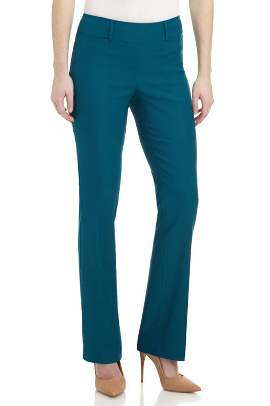 Barely Bootcut Pants with Fake Pockets