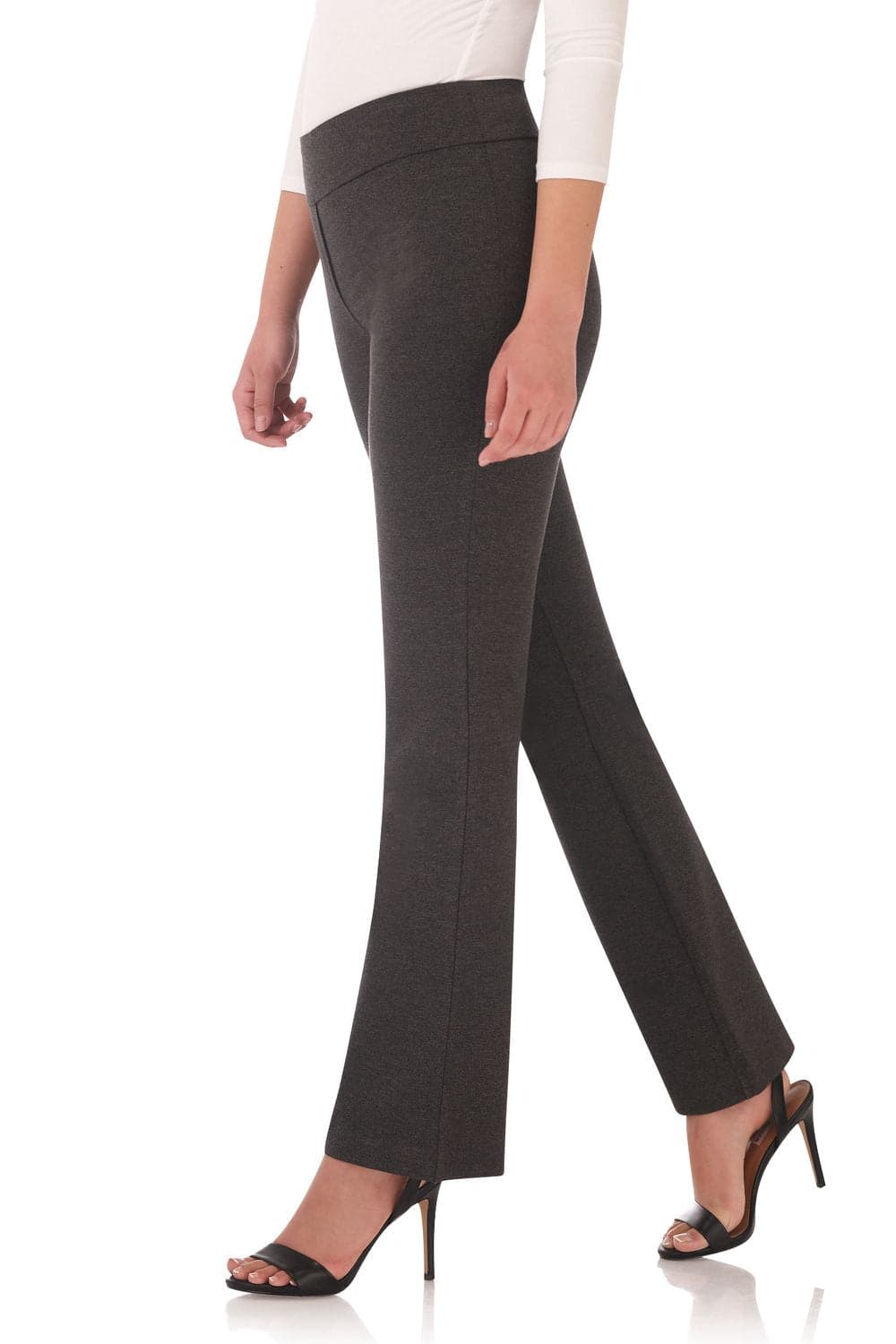 Rekucci Women's Ease Into Comfort 4 Season Knit Bootcut Pant w/ Tummy Control